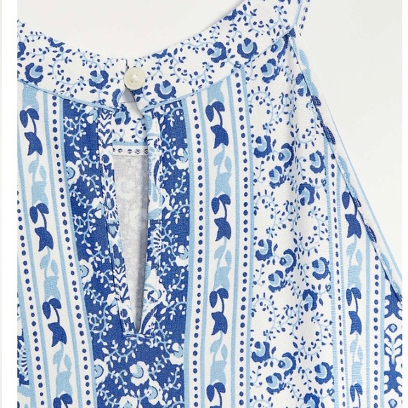 Loft Paisley Tiered Halter Swing Dress - Picture 3 of 7